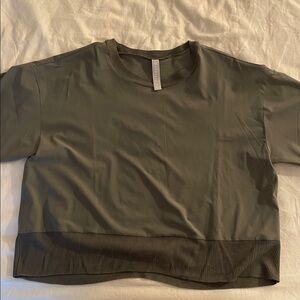 Athleta Sage Green Crew Neck Top